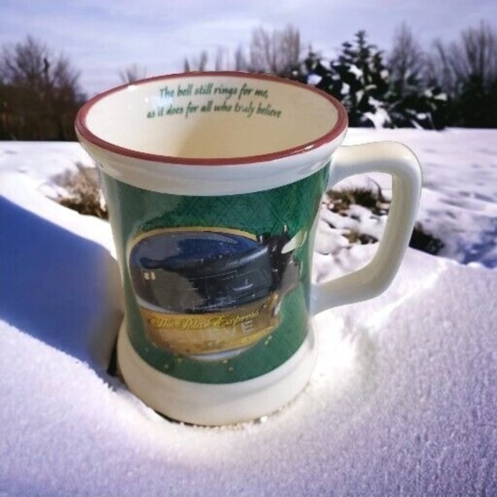 The Polar Express Train Movie 3D "Believe"Christmas Holiday Cocoa Coffee Tea Mug